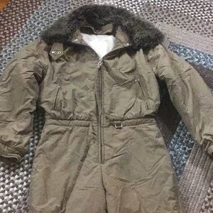 Bogner fur lined snow suit